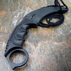 TACTICAL COMBAT KARAMBIT NECK KNIFE Survival Hunting BOWIE